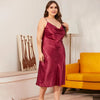 Satin Silk Nightgown - Luxurious Nights Await with Haute Damsel's Nightwear