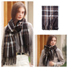 Signature Warmth Plaid Wool Scarf by Haute Damsel - Transitional Style for Winter to Spring