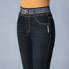 Korean Straight Jeans - High Waist Vintage Denim Pants