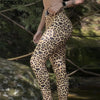 Strikingly Chic: Leopard Stripe 3D Print Leggings - Haute Damsel