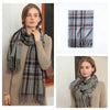 Signature Warmth Plaid Wool Scarf by Haute Damsel - Transitional Style for Winter to Spring