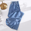 Summer thin jeans - Elastic waist straight wide leg trousers