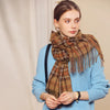 Signature Warmth Plaid Wool Scarf by Haute Damsel - Transitional Style for Winter to Spring