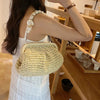 Haute Damsel Trendy Straw Weave Shoulder Bag – Embrace Summer in Style