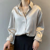  Vintage Satin Blouse by Haute Damsel