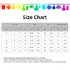 Size chart for the wide-leg shorts