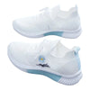 Women's Spring Sneakers - White Breathable Mesh Sports Shoes, Versatile Summer Flats