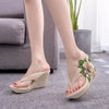 Summer Sandals  – High Heel Slippers, Thick Bottom Flip Flops