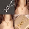 Sun Pendant Heart Necklace – sunburst and heart charms on a stainless steel choker chain