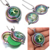 Tree of Life Aromatherapy Necklace – vintage open locket pendant