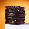 Unisex Leather Couple Bracelet Set