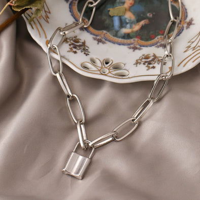 Vintage Flat Snake Chain Necklace 