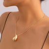 Vintage Flat Snake Clavicle Chain Necklace 
