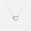 Vintage Flat Snake Heart Chain Necklace
