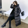 Winter Women's Jacket – Long Hooded Cotton Padded Parka, Casual Loose-Fit Snow Jacket with Warm Insulation.