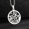 Witchcraft Pentagram Necklace – pentagram and Tetragrammaton pendant on a stainless steel chain