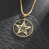 Witchcraft Pentagram Necklace – pentagram and Tetragrammaton pendant on a stainless steel chain