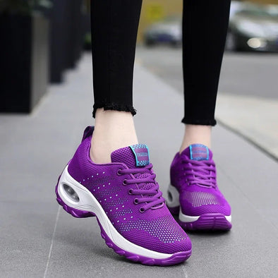 Women’s Air Cushion Mesh Sneakers – Heightening & Breathable Casual Shoes | Haute Damsel