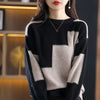 Women's Autumn Crewneck Knit Sweater – Trendy Korean Style Pullover Jumper for Casual Wear