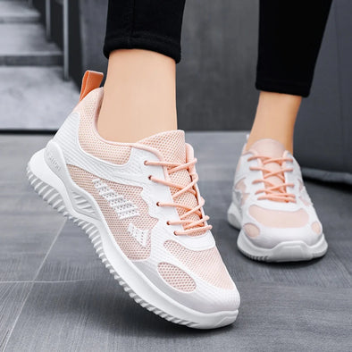 Women’s Casual Breathable Running Shoes – Soft Sole Sports Sneakers for Spring & Autumn