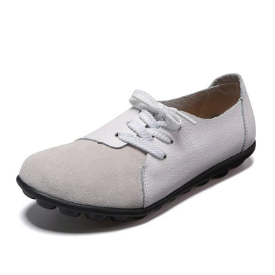 Women’s Genuine Leather Flats – Soft & Comfortable Boat Shoes