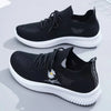 Women's Spring Sneakers - White Breathable Mesh Sports Shoes, Versatile Summer Flats