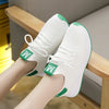 Women's Spring Sneakers - White Breathable Mesh Sports Shoes, Versatile Summer Flats
