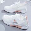 Women's Spring Sneakers - White Breathable Mesh Sports Shoes, Versatile Summer Flats