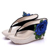 Women's Summer Sandals – High Heel Slippers, Thick Bottom Flip Flops