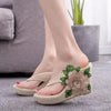 Women's Summer Sandals – High Heel Slippers, Thick Bottom Flip Flops