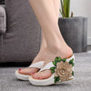 Women's Summer Sandals – High Heel Slippers, Thick Bottom Flip Flops