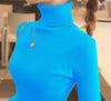 Women's Turtleneck Slim Fit Knitted Sweater – Elegant Korean Style Pullover for Autumn & Winter