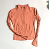 Zip-Front Yoga Shirt – full-zip design, styled for gym workouts for fitness enthusiasts