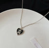 cute heart pendant Necklace – front view