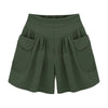  Front view of relaxed-fit summer shorts