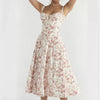 floral bustier dress