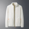 White Double-Sided Fleece Jacket – Unisex Windproof Coral Velvet Coat | Haute Damsel