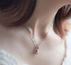 pendant Necklace – front view showcasing pendants  details  on a model.