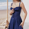 Dress styled for summer evening event  