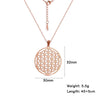 Chakra Flower of Life Necklace – mandala pendant with chakra symbols on a stainless steel chain