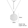 Chakra Flower of Life Necklace – mandala pendant with chakra symbols on a stainless steel chain