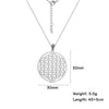 Chakra Flower of Life Necklace – mandala pendant with chakra symbols on a stainless steel chain