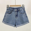 Women’s High-Waist Vintage Denim Shorts 