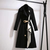 the trench-coat-front -view. black 