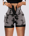 Tie-Dye Tummy Control Yoga Shorts 