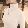 Women's Turtleneck Slim Fit Knitted Sweater – Elegant Korean Style Pullover for Autumn & Winter