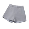Close-up of fabric texture and zipper- office shorts Haute Damsel
