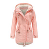 front view of jacket on plus-size model 